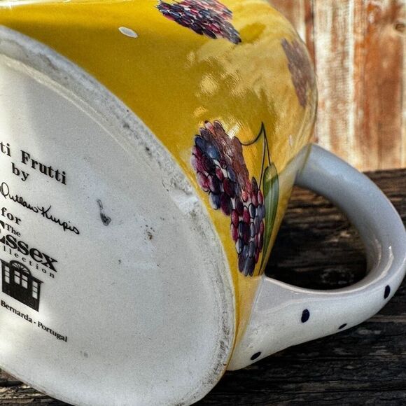 Bois D'Arc Tutti Fruitti ESSEX COLLECTION BlackBerry Coffee Mug Cup Glass - Picture 5 of 7